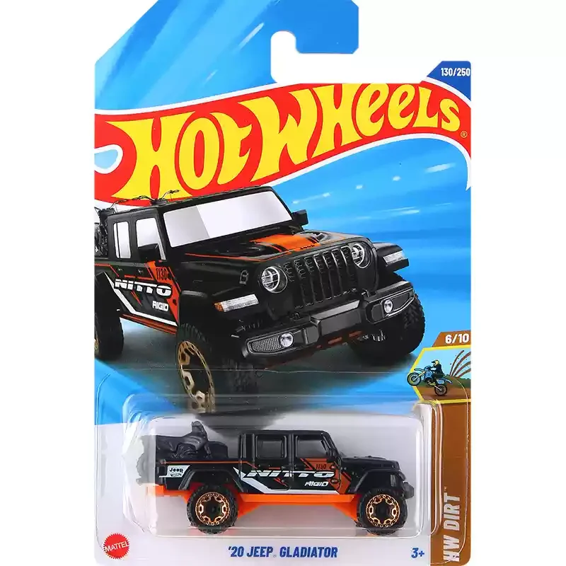 

2025F Original Hot Wheels Car 20 Jeep Gladiator 1/64 Diecast Vehicles Alloy Model HW Dirt Collection Toys for Boys Birthday Gift