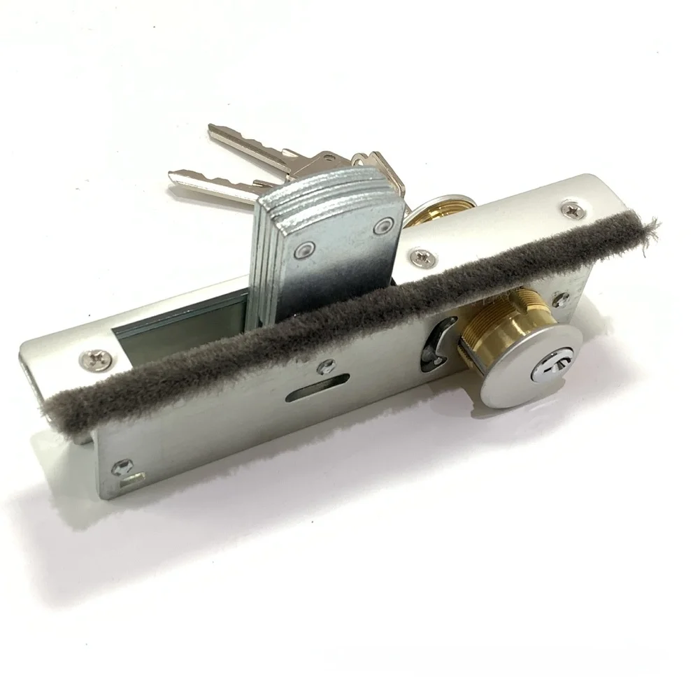 Zinc Alloy Security Lock Designed for Glass Doors and For Aluminum Frame Doors with Dual-Sided Convenience and Strength
