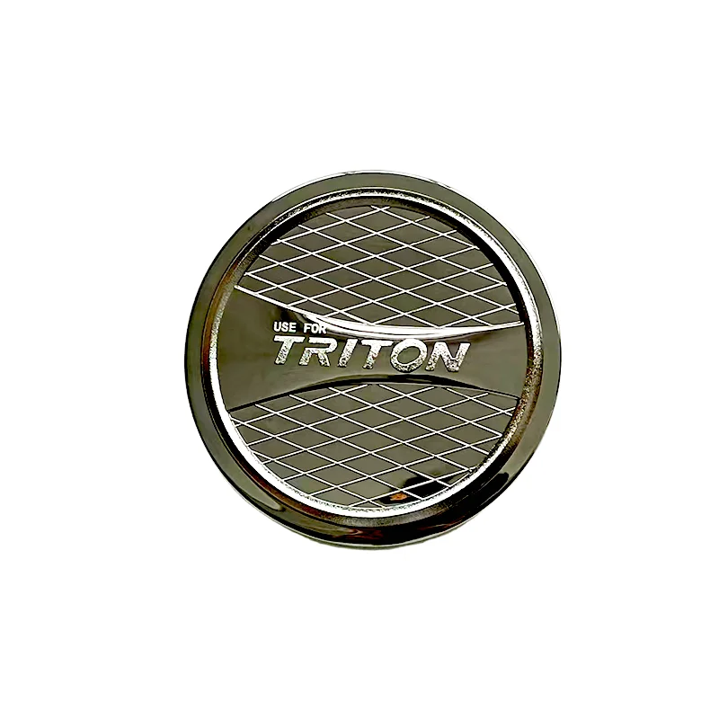 ABS كروم اللون مجموعة غطاء خزان الوقود لميتسوبيشي تريتون L200 2015-2018 ABS البلاستيك غطاء خزان الوقود اكسسوارات الديكور