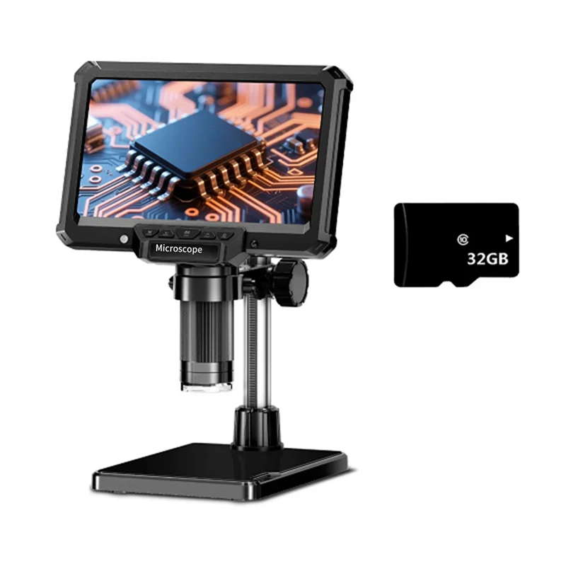 

A27F-для ремонта печатных плат, монет, растений, 7-дюймовый HD-видеомикроскоп со встроенной подсветкой - поставки для сбора монет