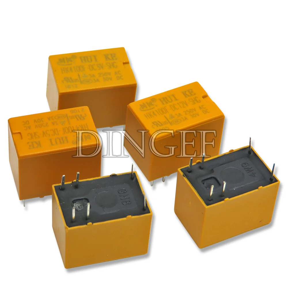 Relay HK4100F-DC12V-SHG HK4100F-DC5V-SHG 6 pin 3A 3V / 5V / 9V / 12V / 24V HK4100F-DC24V-SHG HK4100F-DC3V-SHG