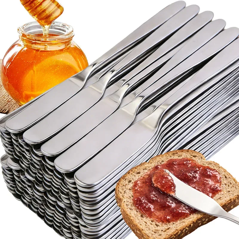 316L Stainless Steel Butter Knife for Spreading Jam Cheese Ergonomic Handle Durable Rust Resistant Smooth Edge Kitchen Utensil