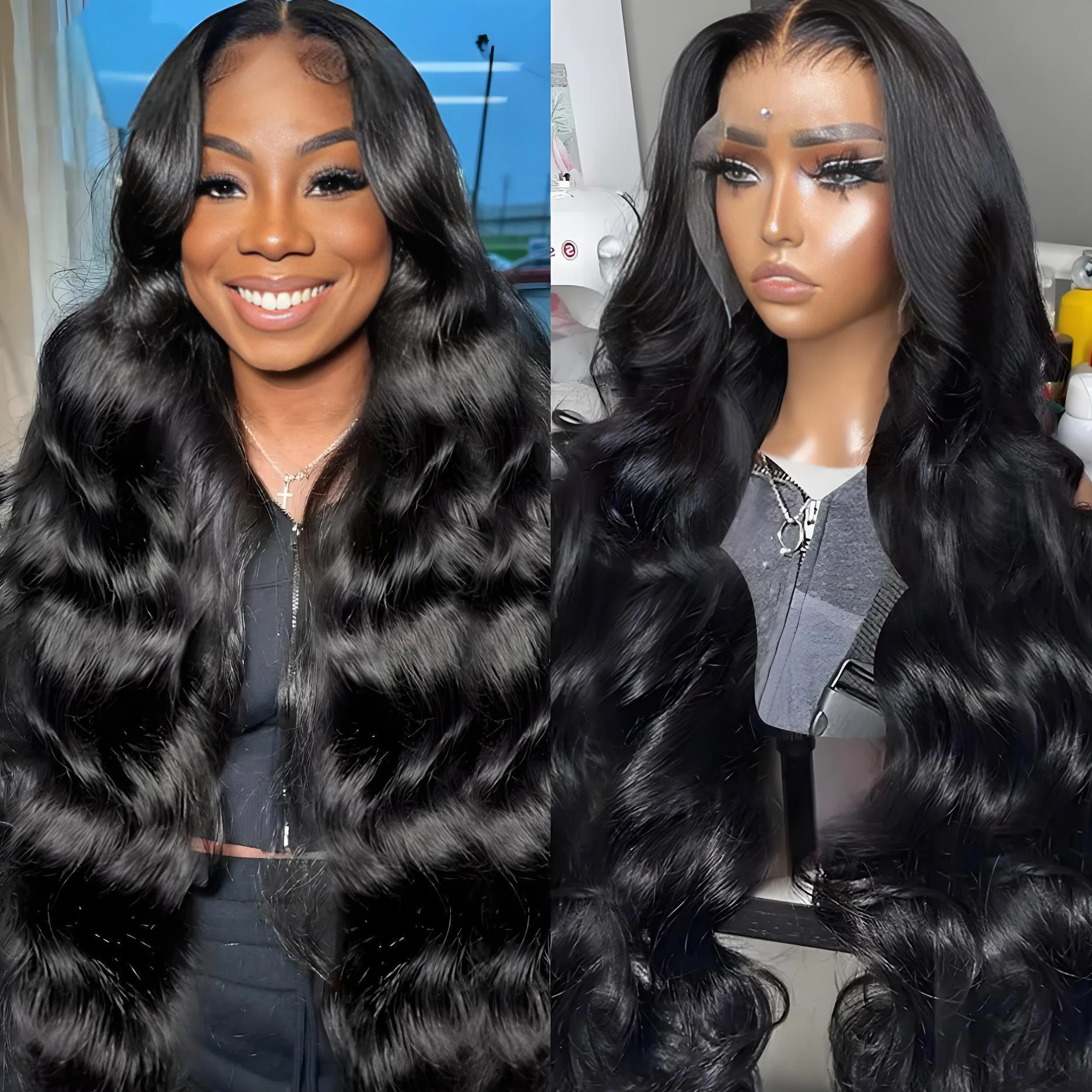 

Парик с волнистыми прядями 250 Density Body Wave, 13x6, с прозрачной кружевной передней частью, для женщин, предварительно прорезанный, бразильский, без клея, из натуральных человеческих волос
