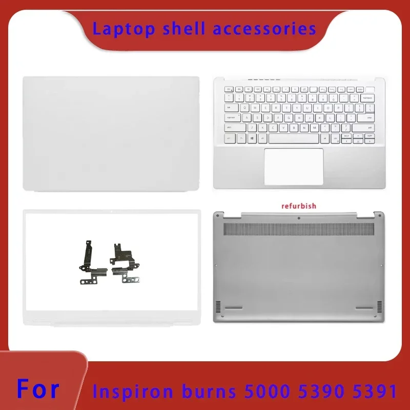 Suitable for Inspiron 13 5390 5391 Series Laptop LCD Screen Back Cover, Front Panel Hinge Palm Rest Bottom Cover ABCD Cover
