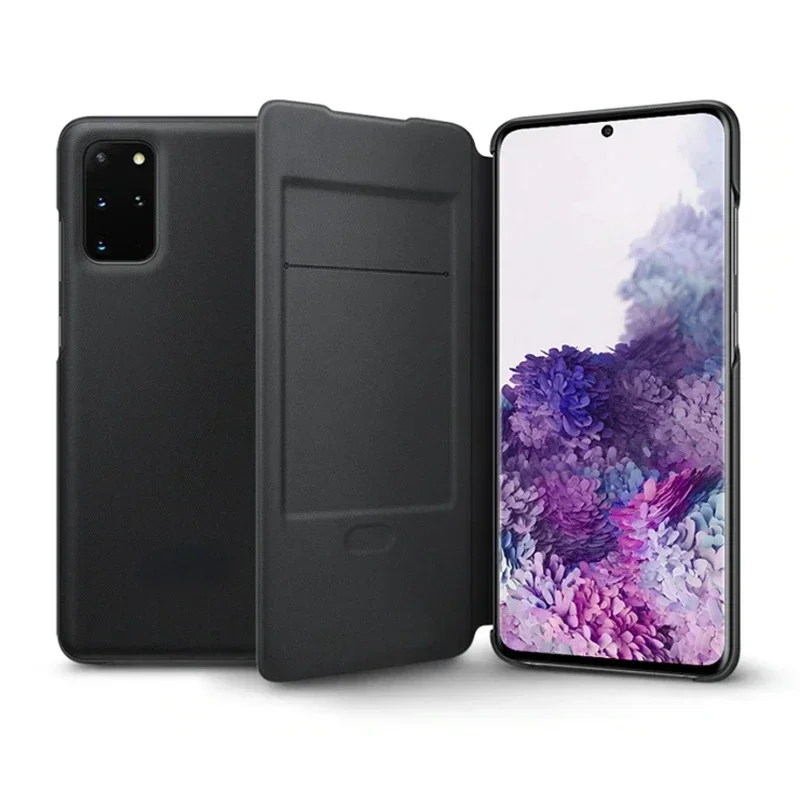Flip Cover For Samsung Galaxy S20 Plus S20+ S20 Ultra Smart LED View Leather Cases Intelligent operation Flip-free Answer Calls