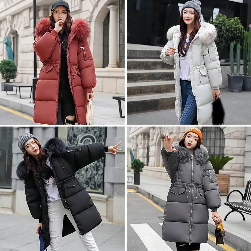 معطف واق من المطر بارد دافئ للنساء سترات نسائية خفيفة للغاية شتاء 2025 سترة طويلة خفيفة الوزن مبطنة الاتجاه سترات #3