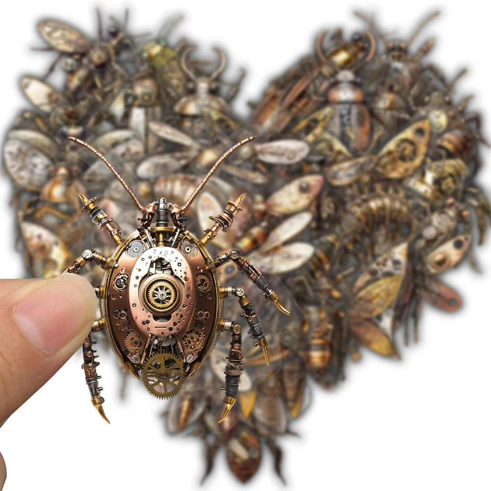 50 قطعة ملصقات الحشرات Steampunk الرجعية سكرابوكينغ دراجة إيجابية Harajuku ثابتة محمول الأمتعة DIY بها بنفسك القهوة ملصق