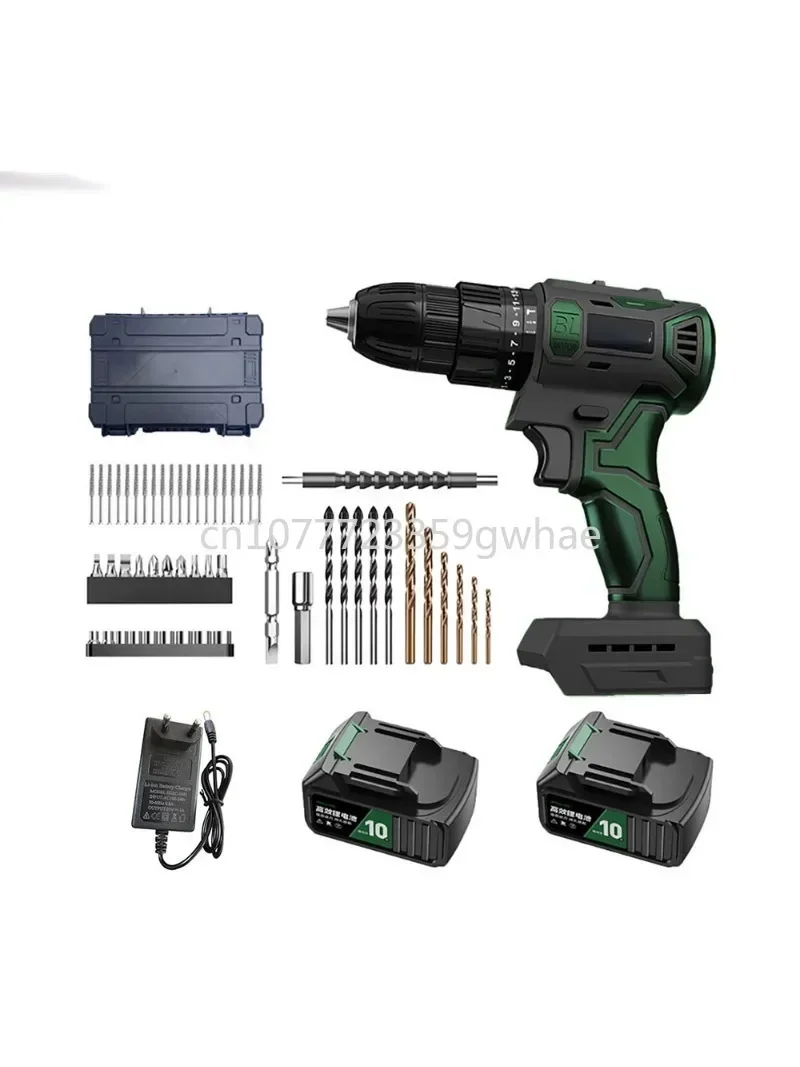 Screwdriver, lithium-ion battery speed control electric tool, 12V/21V electric drill, impact cordless drilling rig