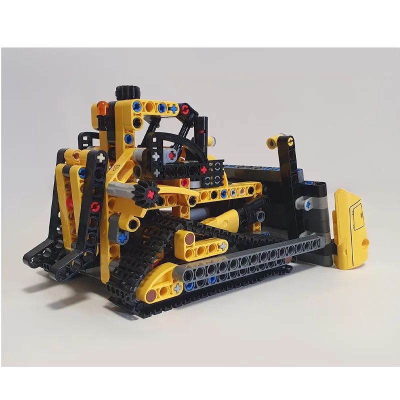 

MOC-72577 Classic New Bulldozer Building Block Model, 436 Pieces, Boys' and Children's Birthday and Christmas Toy Gift