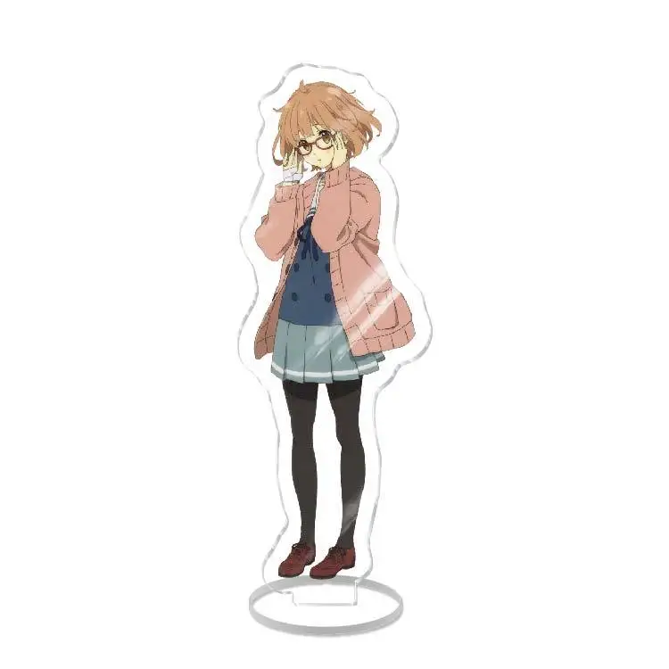 Anime Game Beyond The Boundary Acrylic Stand Action Figure Kyokai No Kanata Acrylic Desktop Stand Model Toy Gift