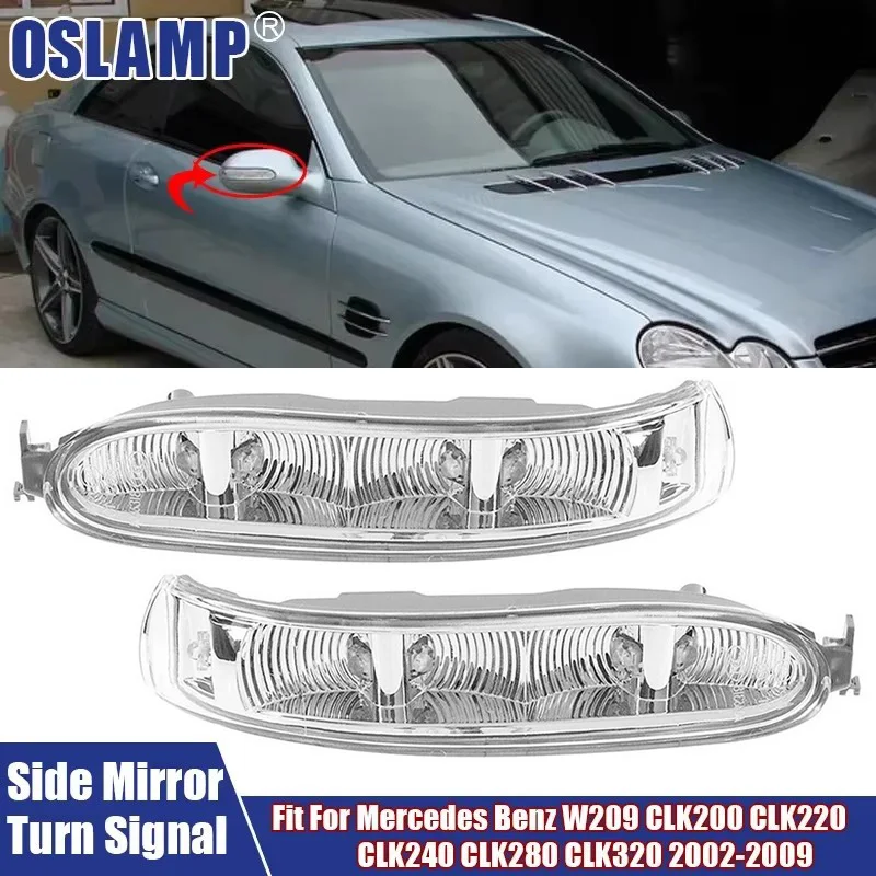 For Benz Led Light Left Right Rear View Mirror Turn Signal Lamp Fit For Mercedes Benz W209 CLK200 CLK220 CLK240 CLK280 CLK320