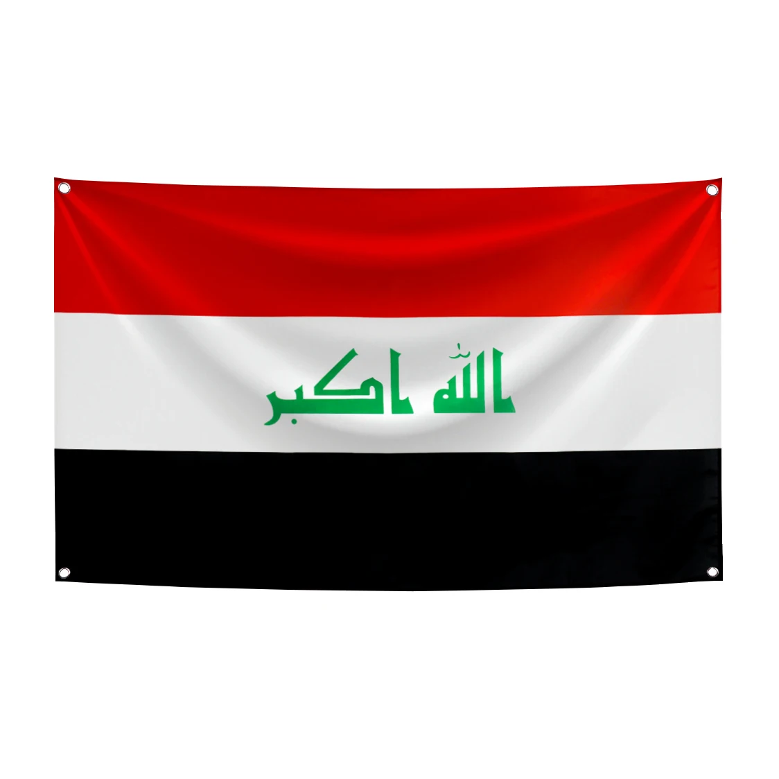 Bandera Irak poliéster impresa – Decoración Oriente Medio