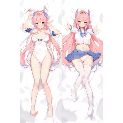 Dakimakura Anime Sangonomiya Kokomi Genshin Impact Uniform Large Breasts Double-Sided Print Life-Size Body Pillows Cover Adult