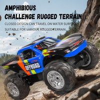 JJRC Q205 RC Cars Four Wheel Drive Amphibious Short Truck Off-road Vehicle 2.4G Wireless Remote Control for Boys' Toy