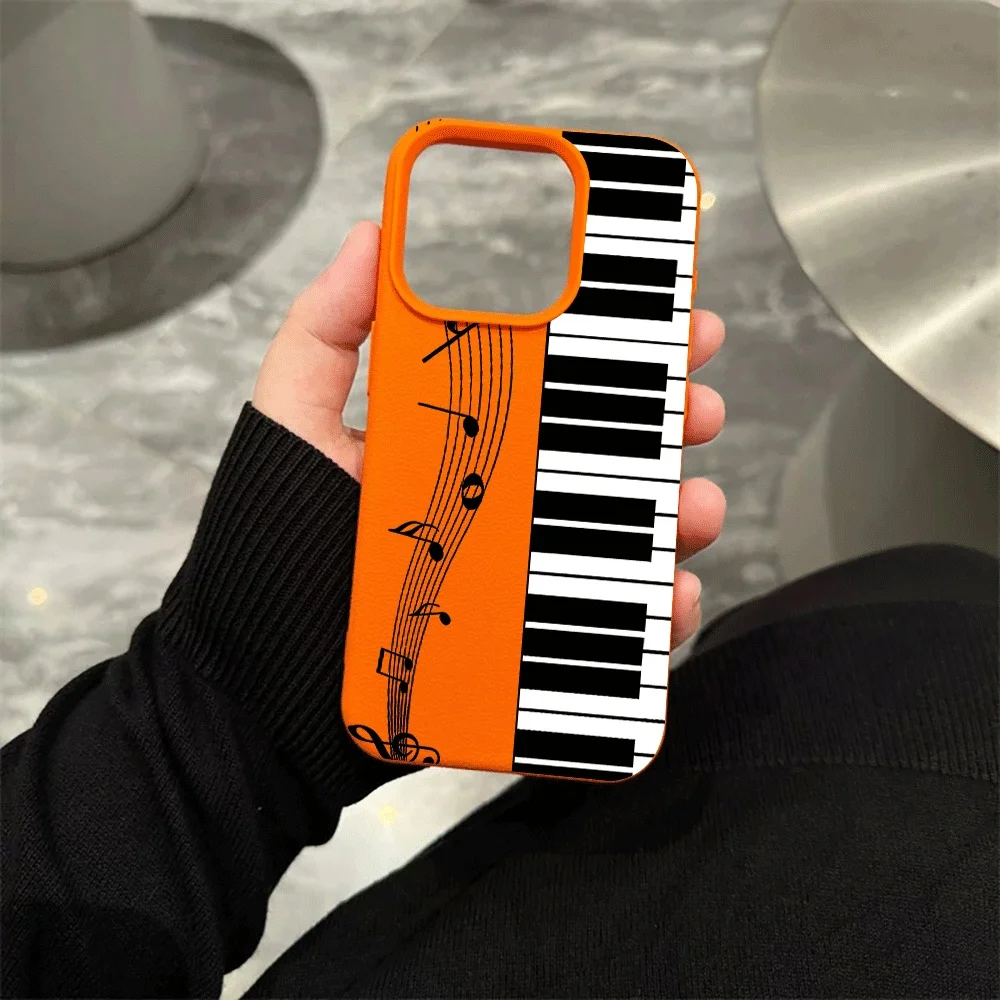 Klaviertasten-Handyhülle für iPhone 17 16 15 14 13 12 Pro Max 16 15 14 Plus 17 16 15 14 13 12 Pro 17Air Silikon-Matt-Cover – Detail 6