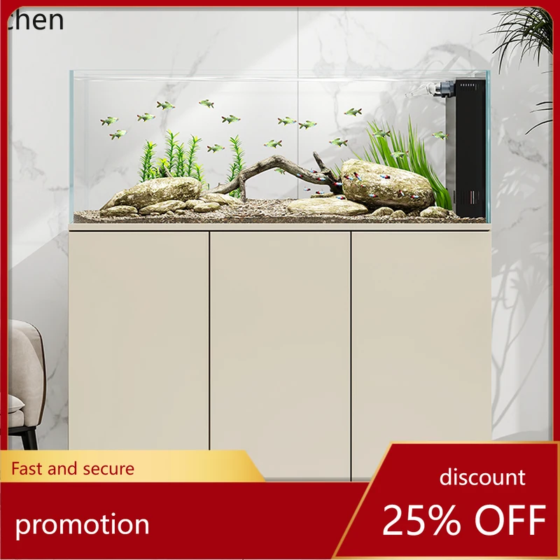 

CZ Living Room Home Large Native Landscaping Simple Modern Backpack Bottom Filter Ecological Fish Tank