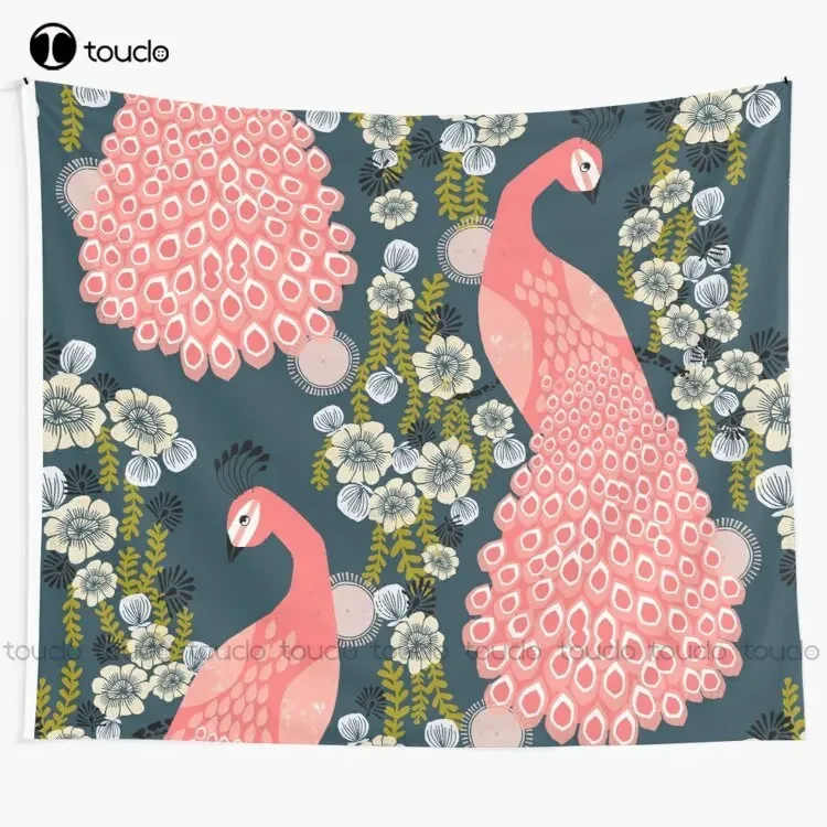 Peacock By Andrea Lauren  Tapestry Wall Tapestry Tapestry Wall Hanging For Living Room Bedroom Dorm Room Home Decor High Quality