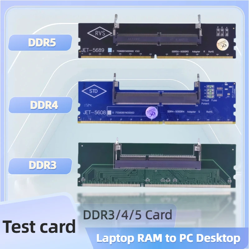 

Адаптер-переходник TISHRIC для ноутбуков на ПК: SO-DIMM на PC DIMM, для памяти DDR3, DDR4, DDR5, карта-адаптер для оперативной памяти, соединительная карта, карта-модуль памяти