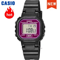 Casio-Relojes deportivos digitales LED para mujer, cronógrafo informal, transparente, resistente al agua, para regalo de amante, LA-20WH