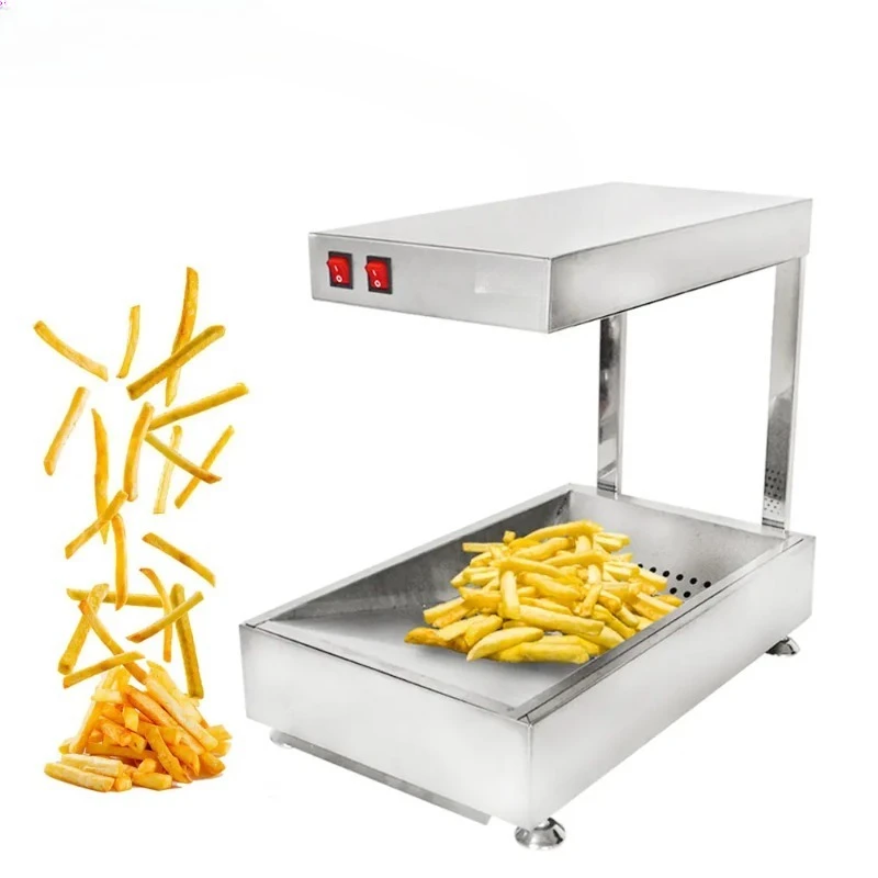 Fries Warmer Churros Insulation Machine Stainless Steel Commercial Food Warmer Table Keep Warm Waffle/Cake/Donuts