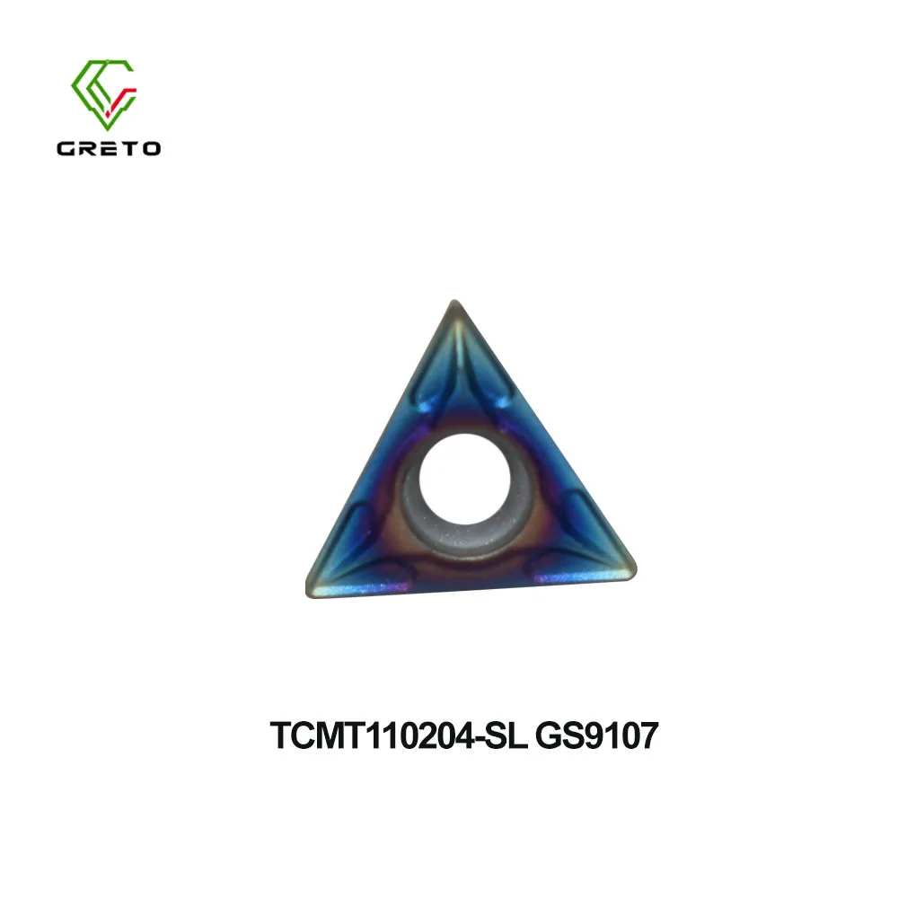 

GRETO TCMT110204-SL GK3152 GS9107 Carbide Insert Turning Tool CNC Turning Inserts TCMT TCMT110204