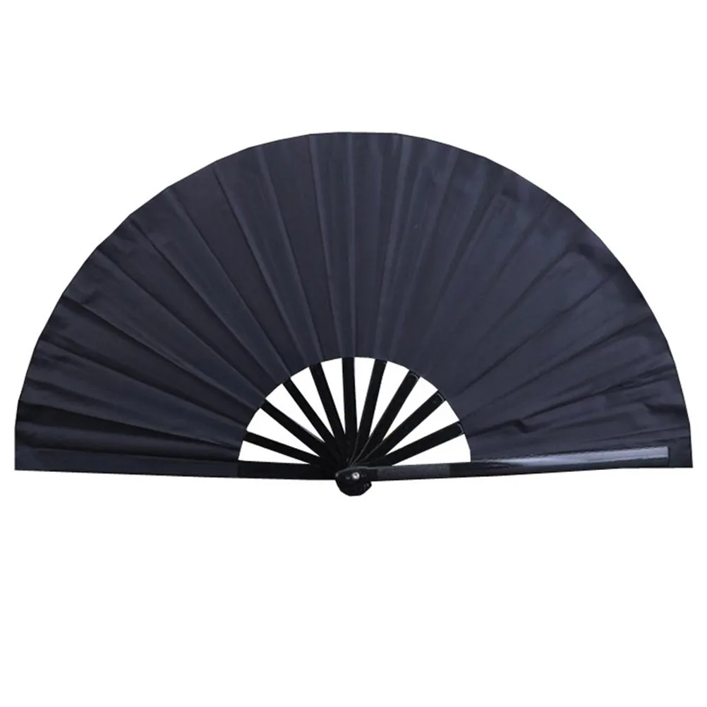 1Set Handheld Folding Fans Chinese Kongfu Style Silent Quiet Portable Compact for Wedding Decoration Dance Gift Use