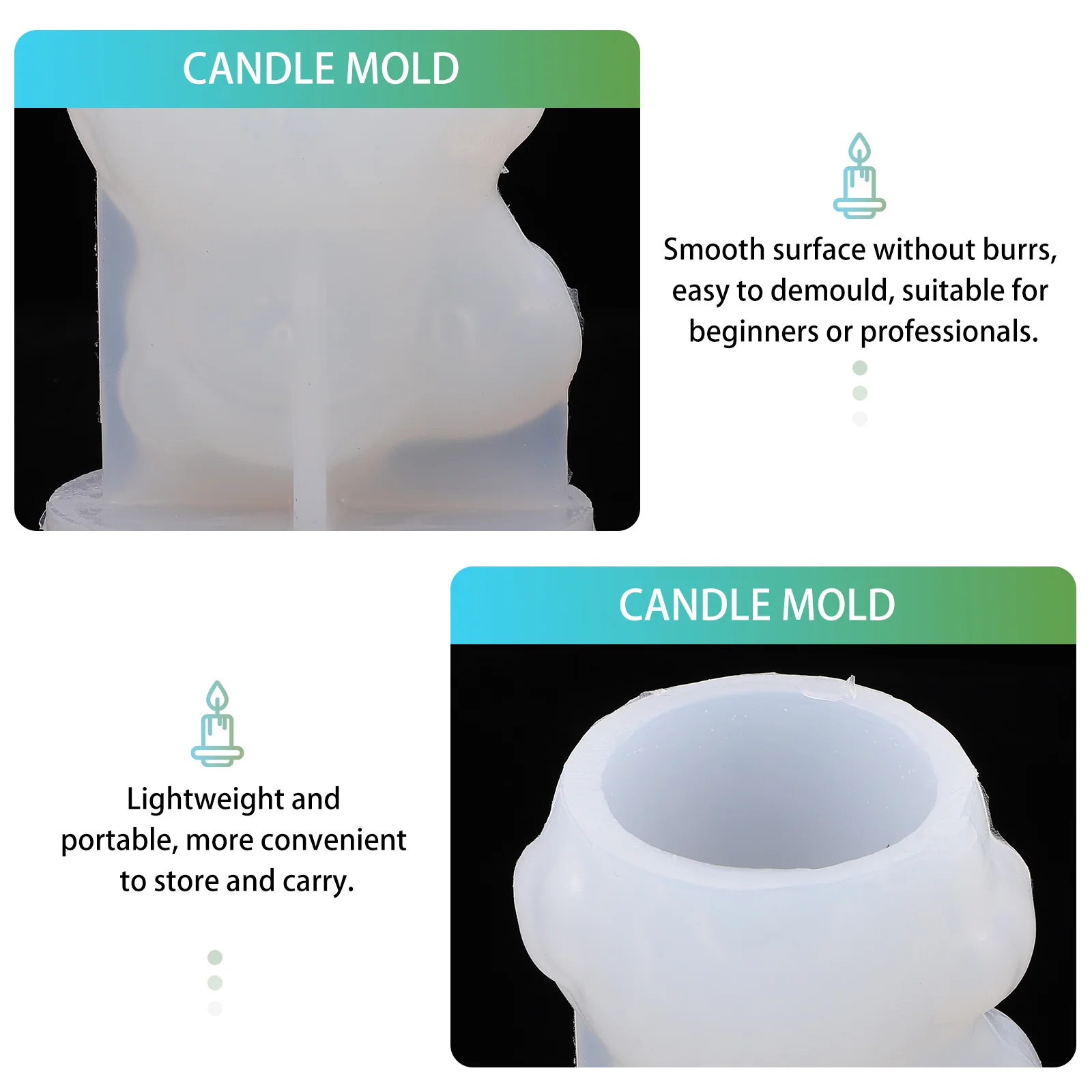 Силиконовая форма для снеговика, легкая для демонтирования