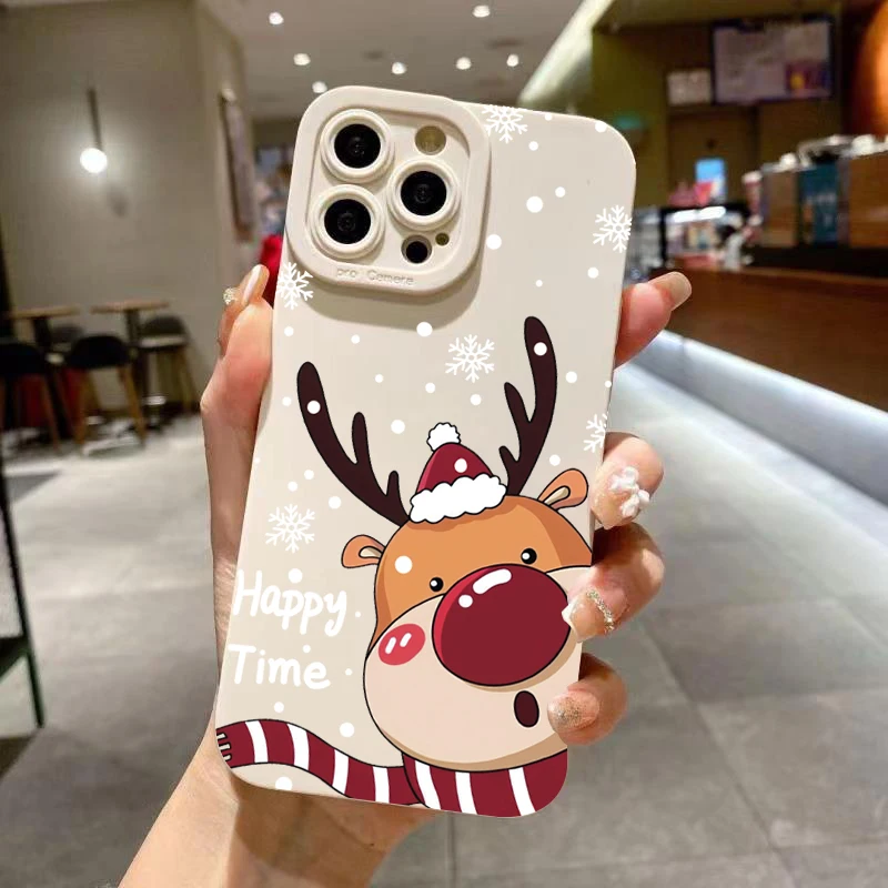 

Santa Claus Elk Snowman Christmas Case For Xiaomi Redmi Note 14 13 12 Pro Plus 5G 12S 11S 11 10 Redmi 14C 13C 12C 13 12 4G Cover