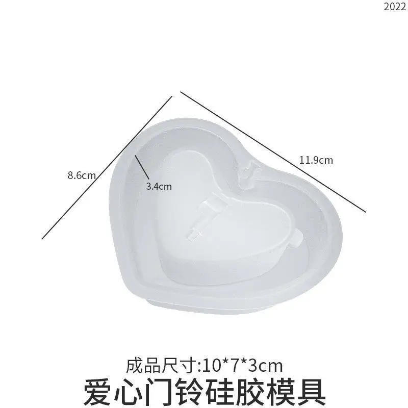 Creative DIY Crystal Dropper Resin Gypsum Aromatherapy Silicone Mold Oval Hexagonal Rectangular Love Door Bell Silicone Mold