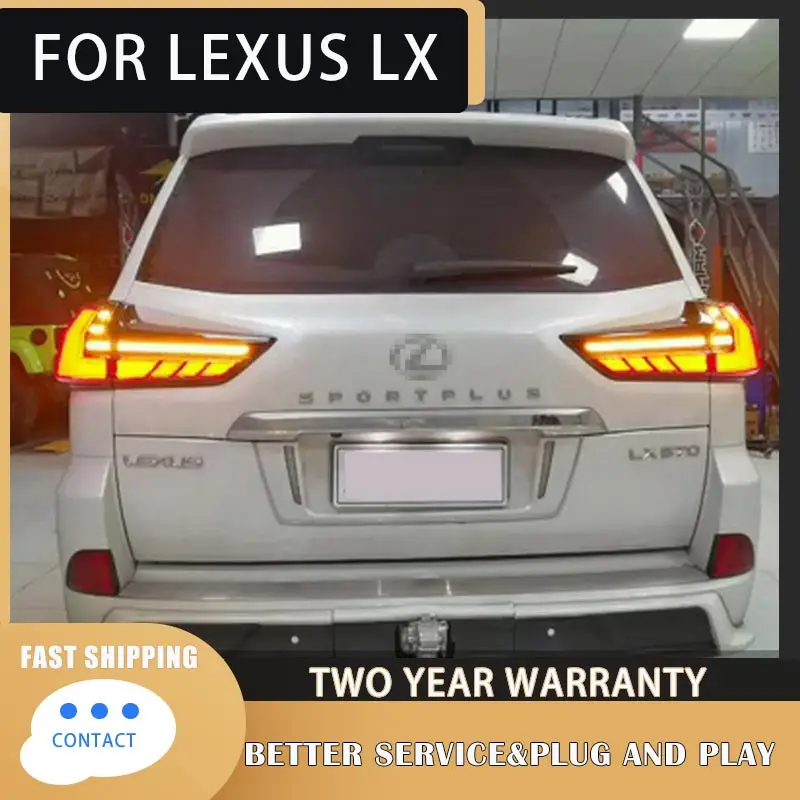 

Автомобильные аксессуары для задних фонарей в сборе для 2016-2021 Lexus LX570 DRL с запуском анимации