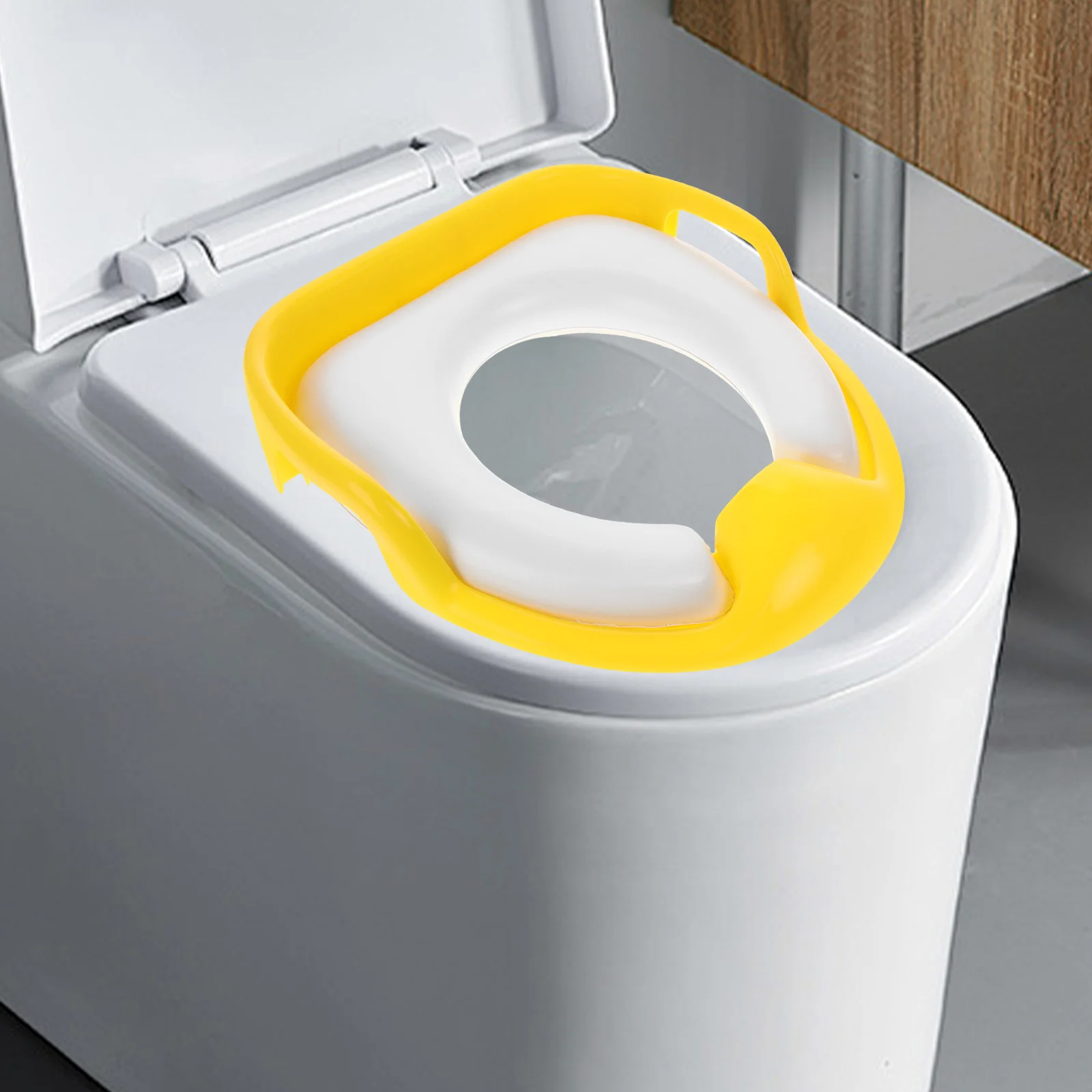 مقعد تدريب المرحاض للأطفال مصنوع من مادة البولي بروبيلين، مريح، قاعدة مضادة للانزلاق، تصميم ثابت، مقعد نونية للأطفال الصغار، مرفق للرعاية النهارية المنزلية #2