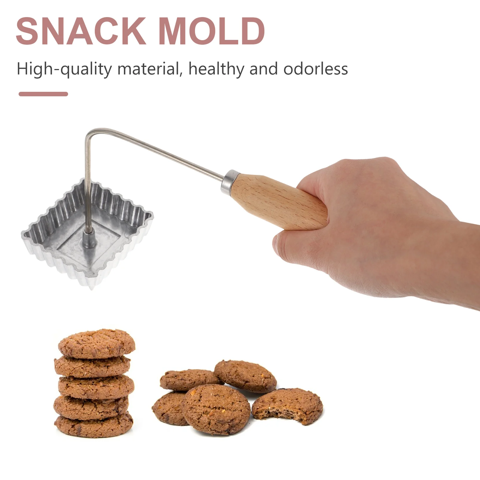 Youdunzi Mold Carrot Shreds Pastry Home Fried Snack Practical Shrimp Frying Pan Wreath Mould Aluminum Ally Wood for Woman