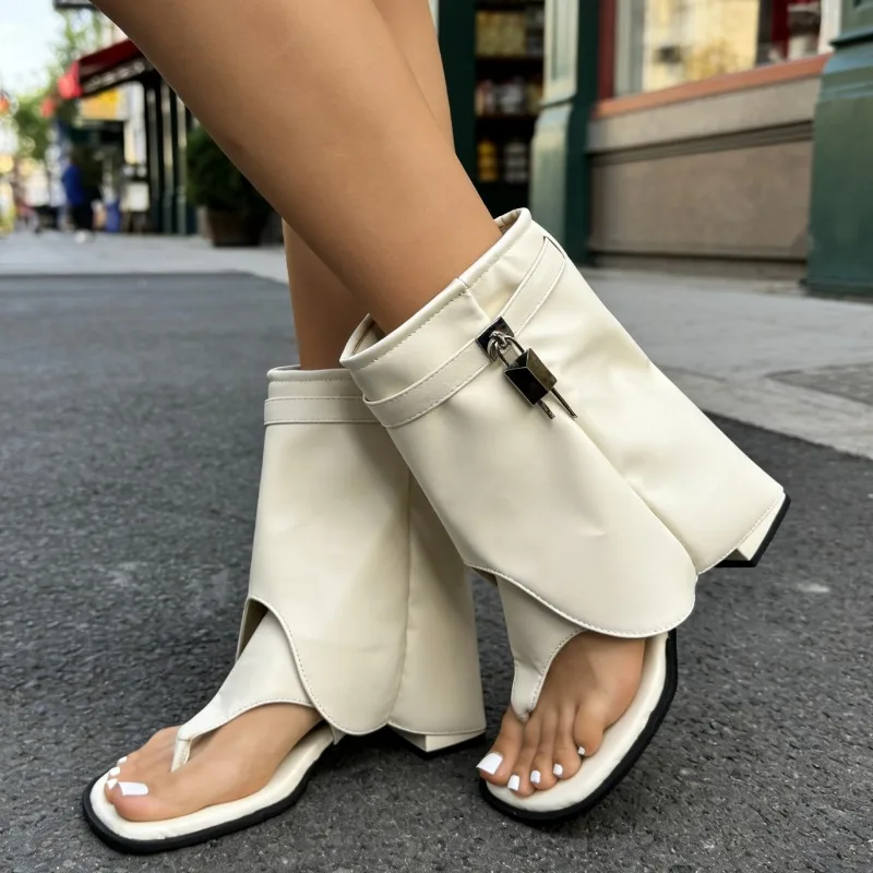 

Французские модные ботильоны с квадратным носком и открытым мыском на массивном каблуке, с узором «ёлочка», для женщин