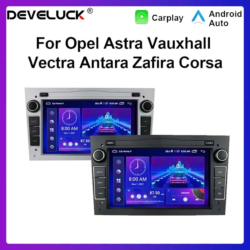 2 Din Android autoradio lettore multimediale GPS per Opel Astra H J 2004 Vectra Vauxhall Antara Zafira Corsa C D Vivaro Meriva Veda