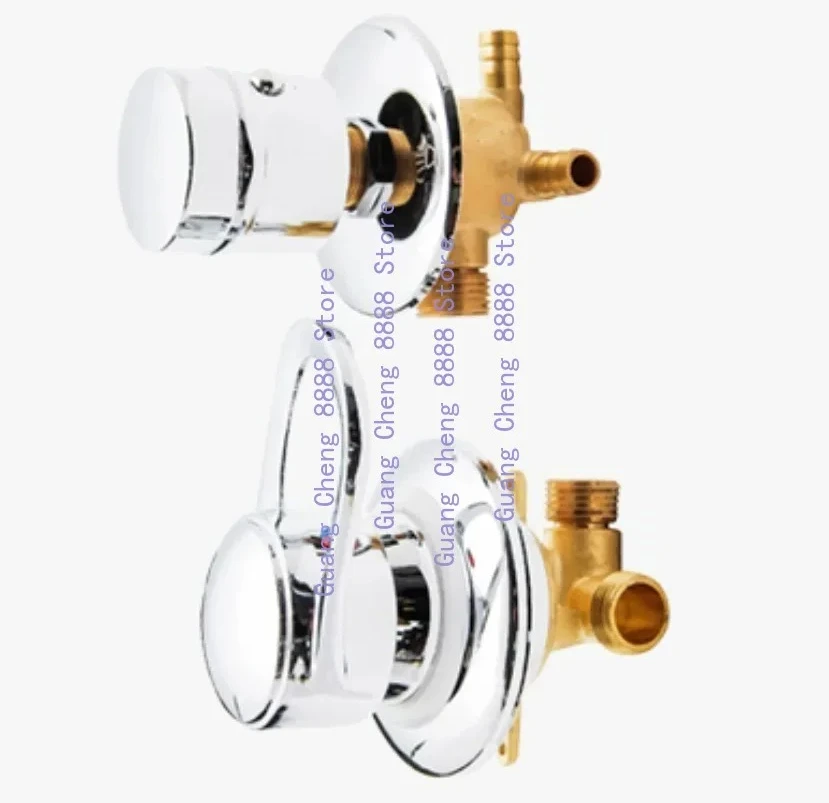 الحمام النحاس صنبور 3 طريقة صِمامُ تَغَيُّرِ التَّرَدُّدِ منفذ المياه الموضوع مركز المسافة 10 سنتيمتر دش خلاط المقصورة جدار جبل الحمام valve1x #1