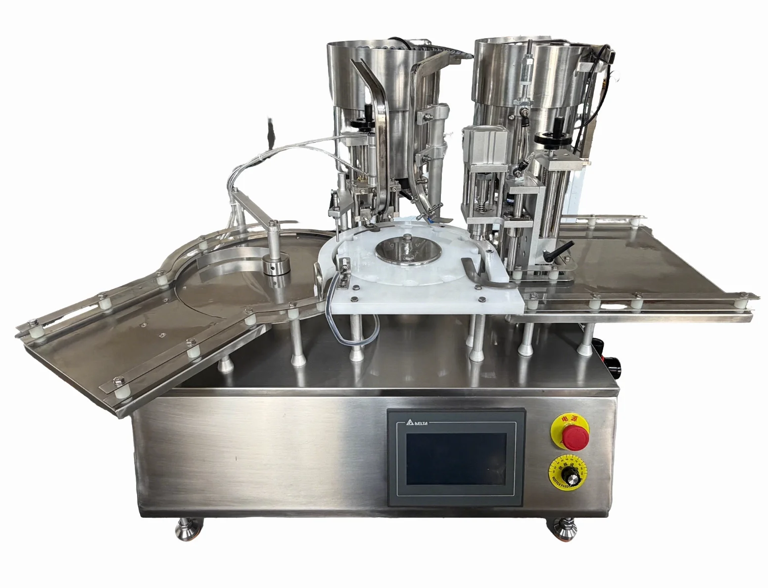 Small Bench-top Automatic Glass Vial Filling and Capping Machine for Beverage Chemical Applications