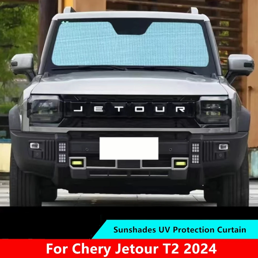 Sunshades UV Protection Curtain For Chery Jetour T2 2023 2024 Sun Shade Visor Front Windshield Protector Car Accessories