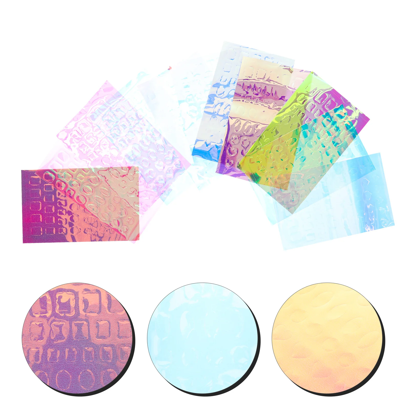 11 stuks ijskristalglas nagelstickers zelfklevende diy manicure stickers voor vrouwen kleurrijke unieke nail art decor