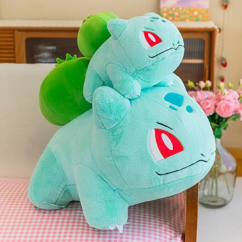 30-80cm Large Size Pokemon Plush Toys Bulbasaur Rabbit Hair Kawaii Pokémon Plushie Dolls Soft Pillow Anime Gifts for Childrens