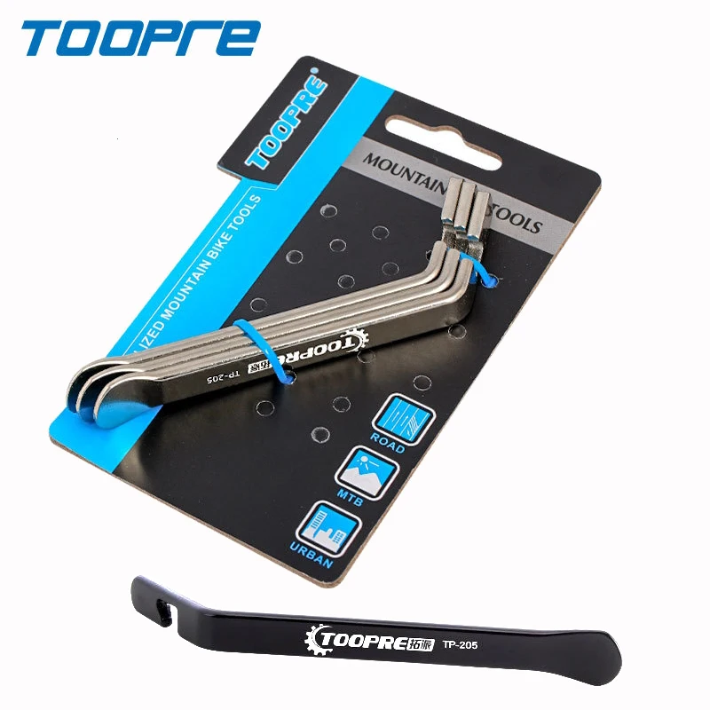 3 قطعة Toopre إطار دراجة إصلاح عتلة دورة الإطارات الدراجة ماتي ريم ليفر حبة أداة مبدل إزالة ملعقة تصاعد عجلات الصلب