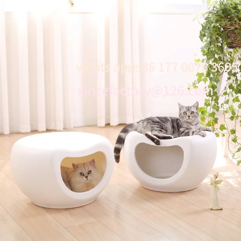 

Customizable cat nest Four seasons universal stool nest Semi-closed pet warm nest