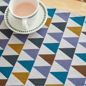 Simple MAT Tableware, Individual Placemat Rectangle, Thermal Isolation Mat Dining Table, Table Decoration and Accessories, 4 PCs/Set 10 Main Sales Tablecloth 4 Chairs - №10