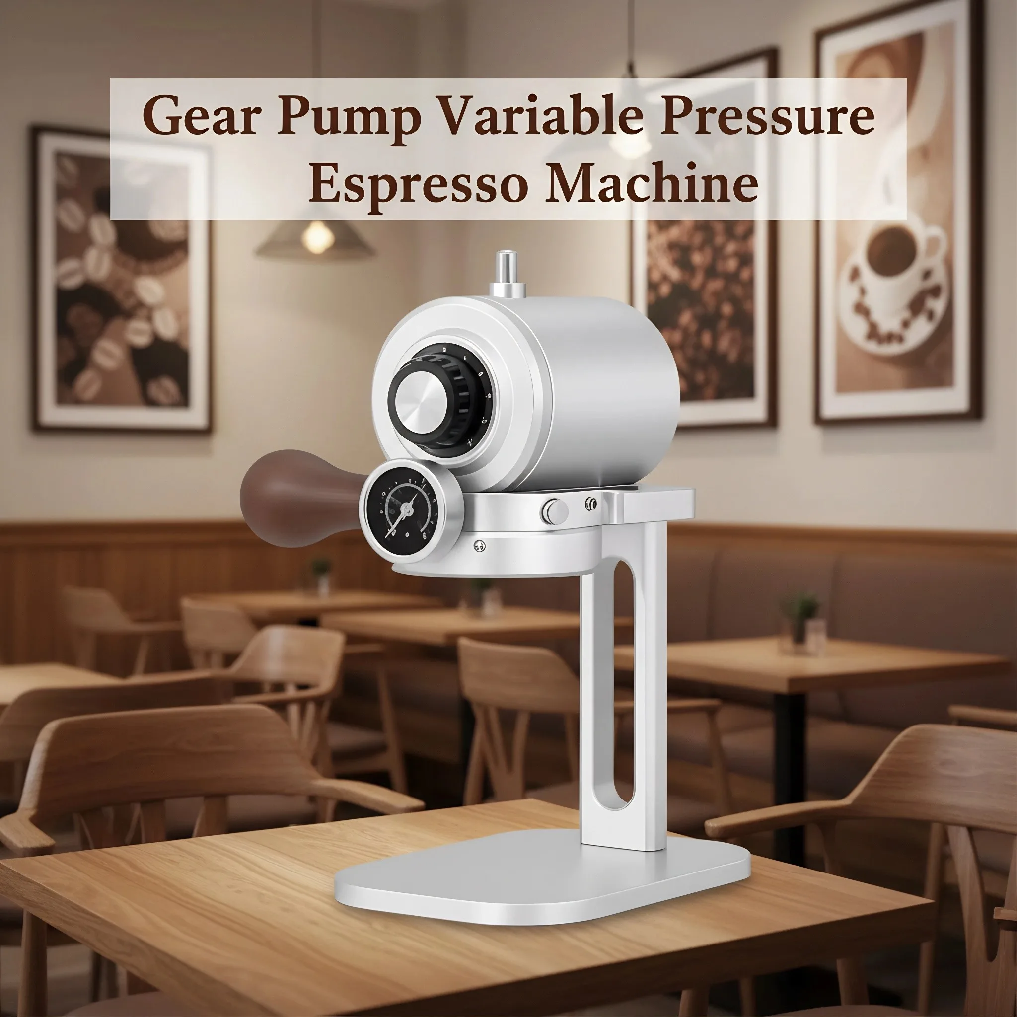 

CAFOVO GP15 Electric Gear Pump Espresso Machine 9-15 Bar Variable Pressure Aluminum Body Portable Espresso Coffee Maker