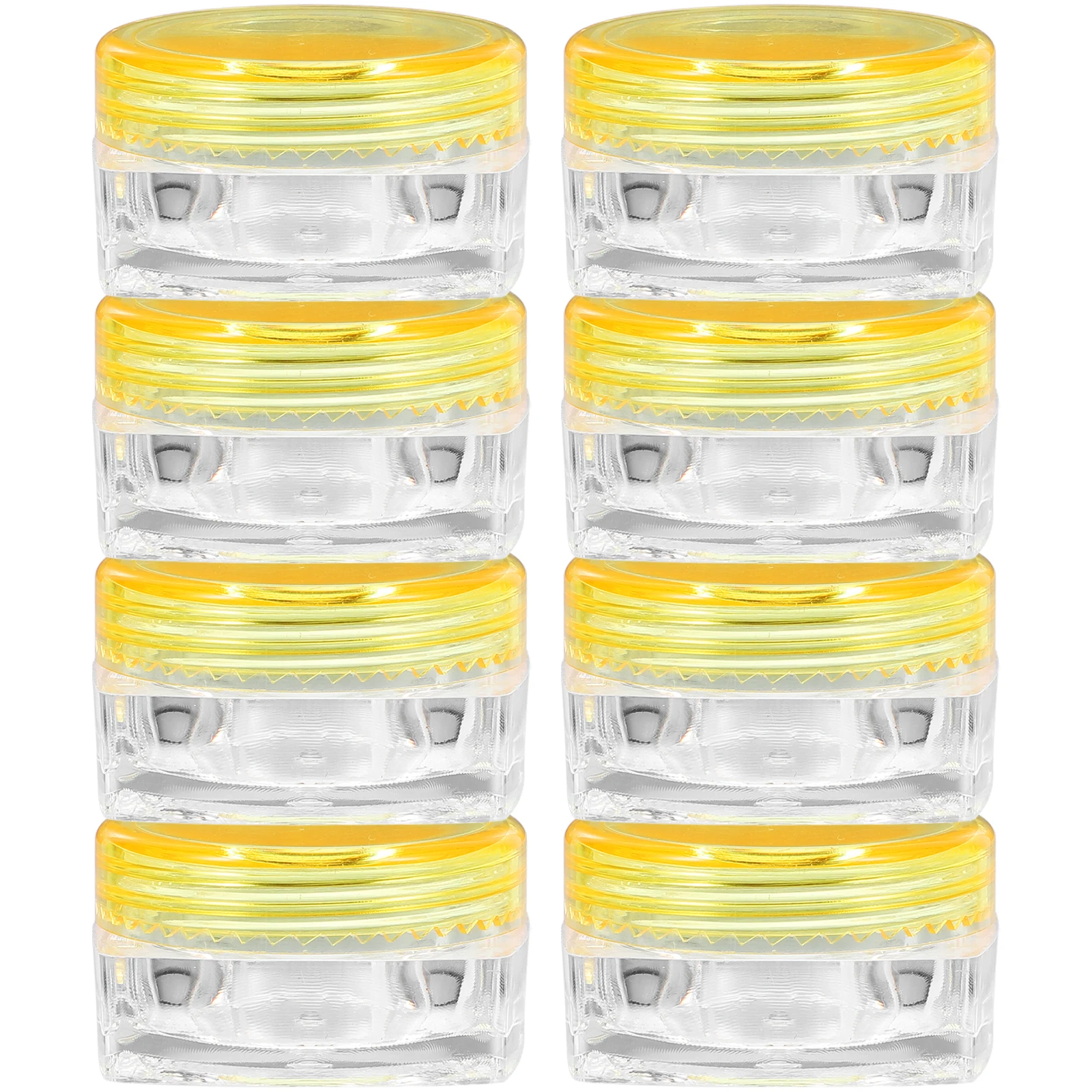 

24 Pcs Square Bottom Cream Box Small Containers with Lids Travel Jars for Creams Plastic