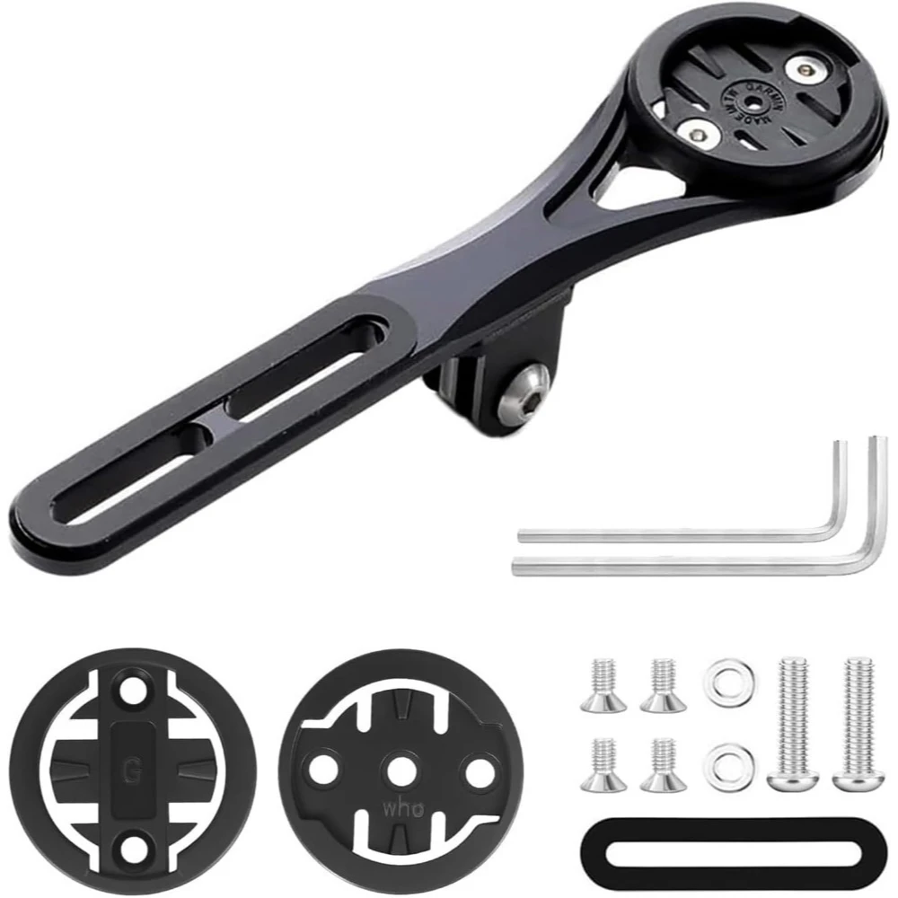 

Bike Handlebar Out Front Combo Mount, Integrated Handlebar System Bicycle Computer Mount Compatible with Garmin, Wahoo, Go Pro