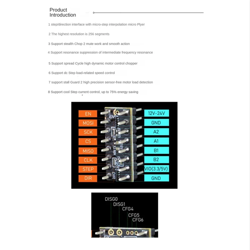 T85C 12 فولت/24 فولت ماكس 4.4A TMC5160 محرك متدرج سائق StepStick SPI صامت ل FLY-CDY F407ZG سوبر مجلس أجزاء طابعة ثلاثية الأبعاد