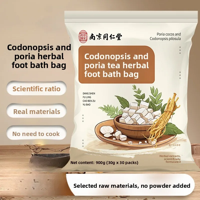 

Dangshen & Poria Herbal Foot Soak Bags - 24 Herbs Natural Detox Bath, Traditional Chinese Medicinal Foot Spa for Relaxation