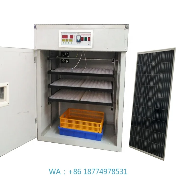 

wer Panel and Battery Farm UsingDigital Automatic 500 Chicken Egg Incubator With Solar Po