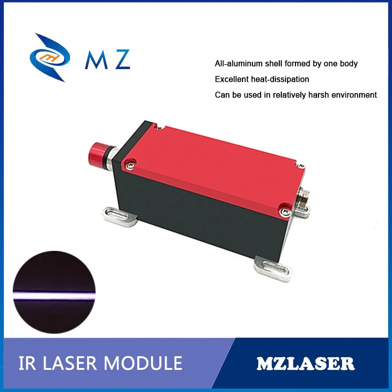 Infrared Line Laser Diode Module Adjustable Focusing 940nm Powell Lens 700mw 1000mW Long Service Life 50,000 Hours With Adapter