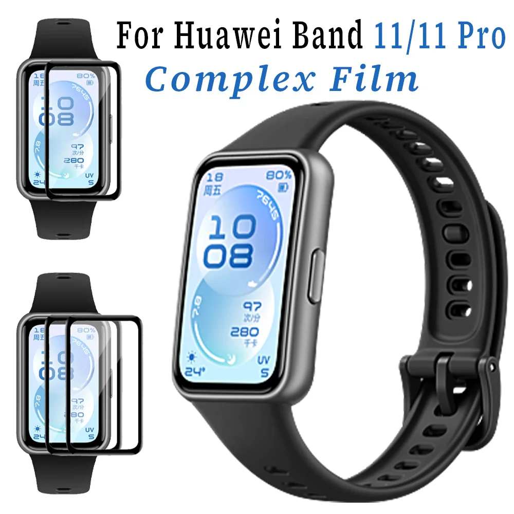 1-2 PCS Complex Film For Huawei Band 11/11 Pro Anti-scratch Screen Full Coverage Watch Films For Huawei Band 11 Protective Film